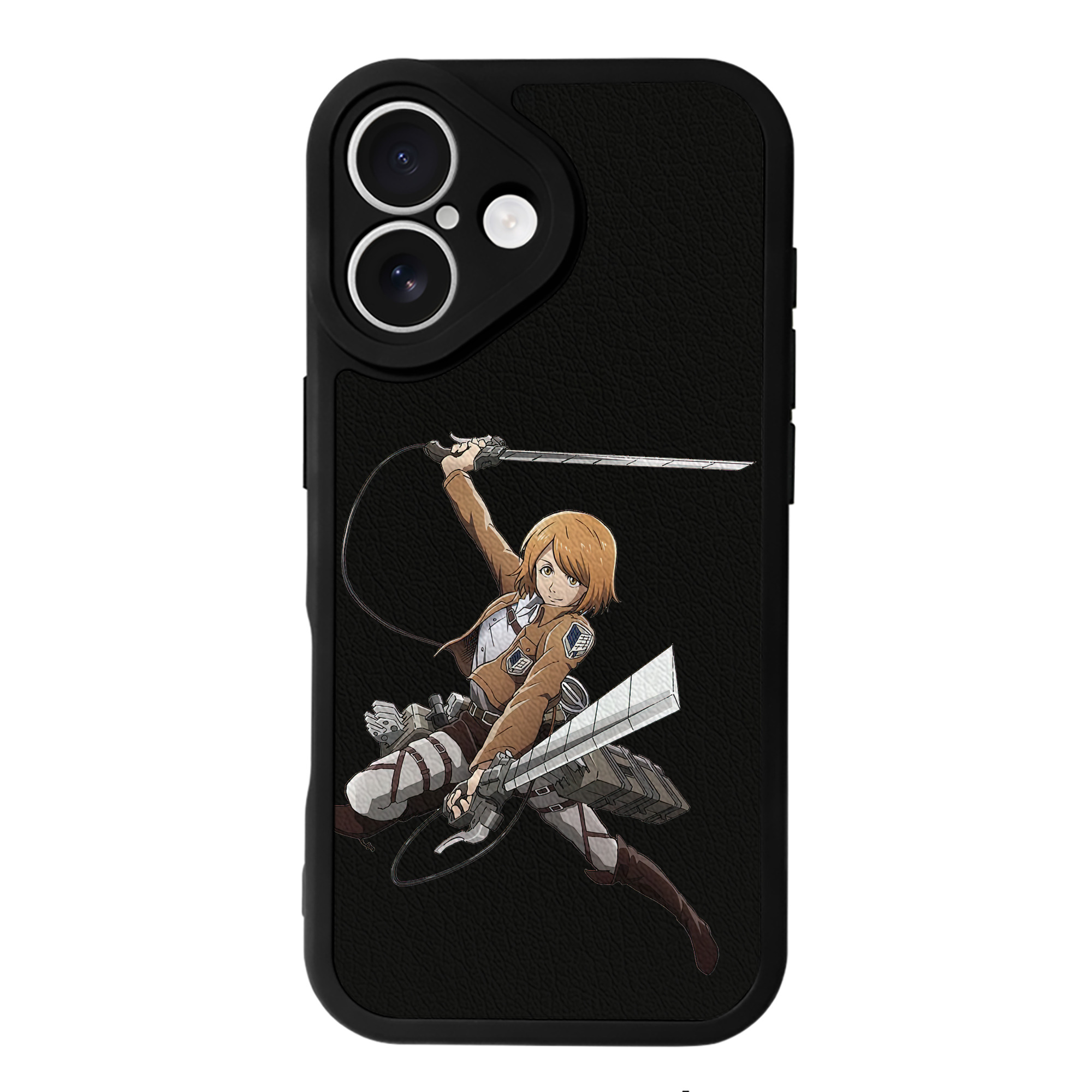 （画像用） 進撃の巨人 ペトラ·ラル Attack on Titan Petra Rall 【iPhone 16シリーズ対応】シリコンスマホケース（レザー調） 材質：シリコン